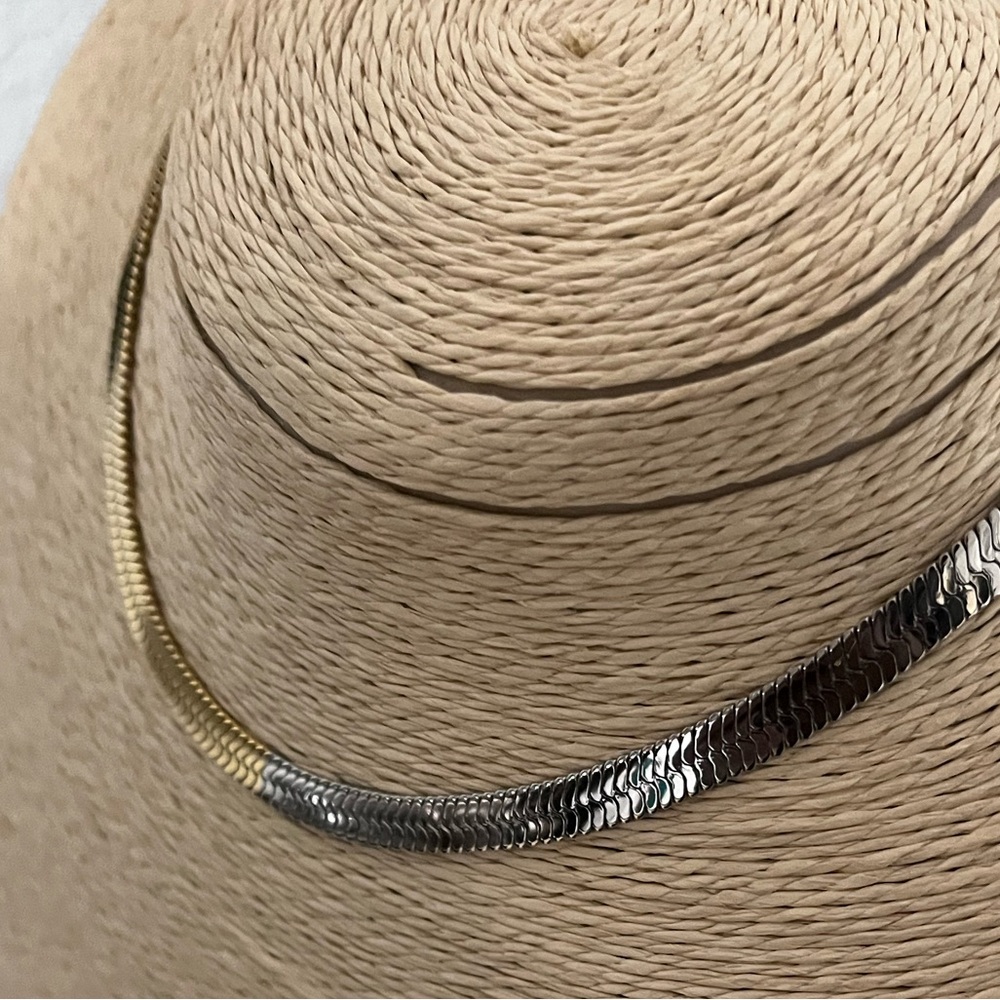 Adornia NWT AUTHENTIC 14K Gold-Plated & White Rhodium Herringbone Necklace. - Picture 3 of 15